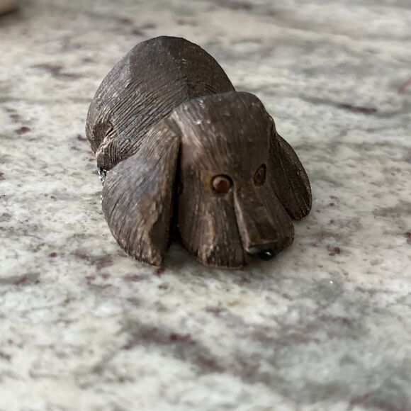 Vintage Artesania Rinconada Art Pottery Hand Crafted Clay Figurines Bear + Dog - Picture 3 of 6